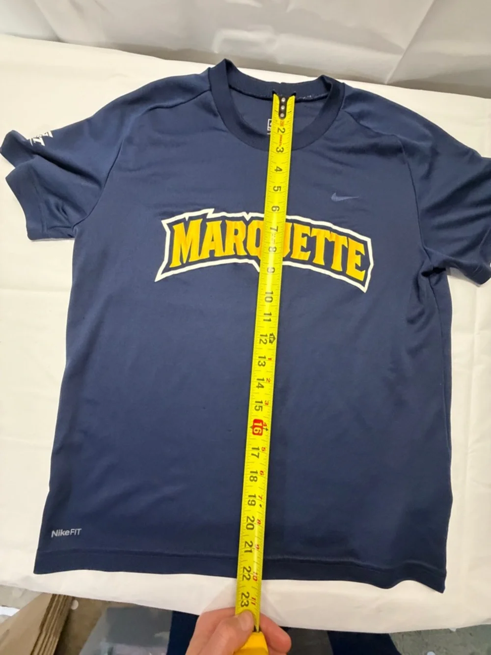 Nike Navy and Yellow‎ Marquette Short Sleeve Tee